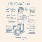 Polera Blanca Chungungo Cafetero