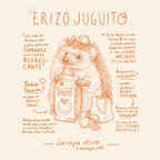 Polera Blanca Erizo Juguito