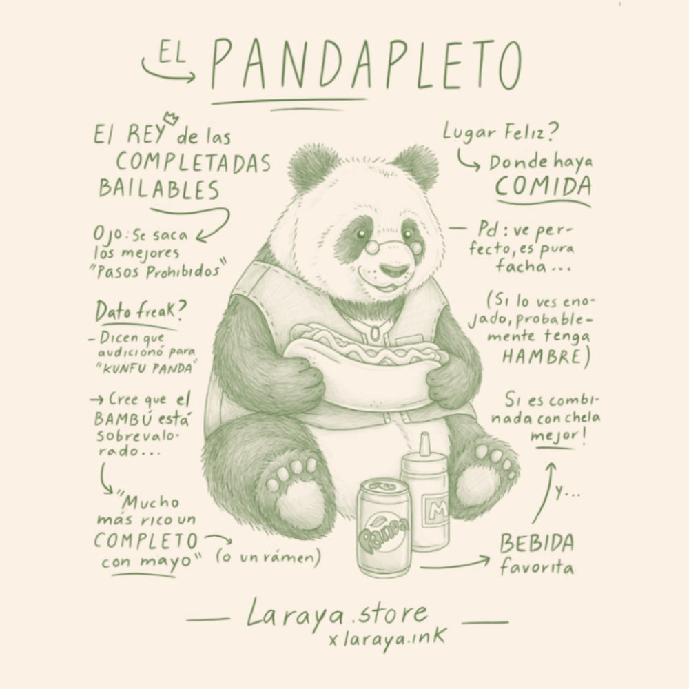 Polera Blanca Pandapleto