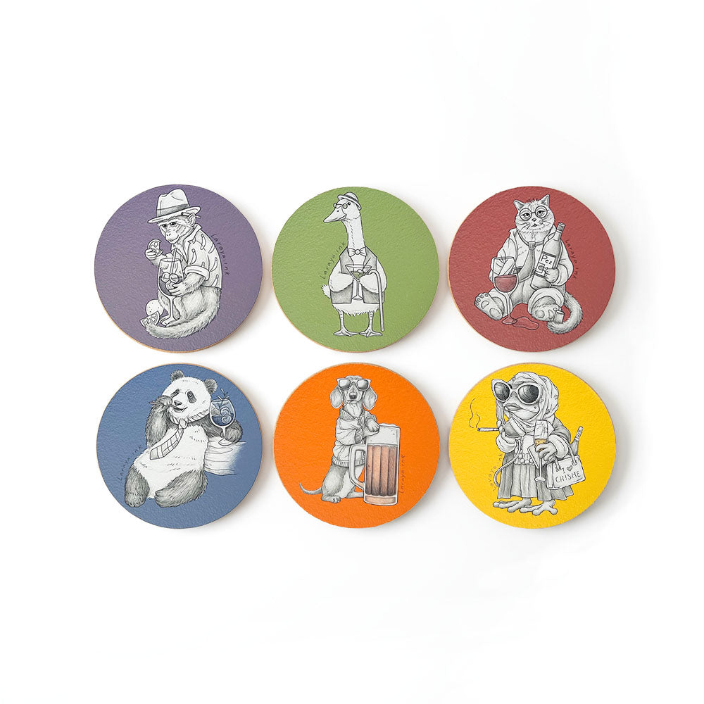 Set posavasos Animales Fiesta (x6)