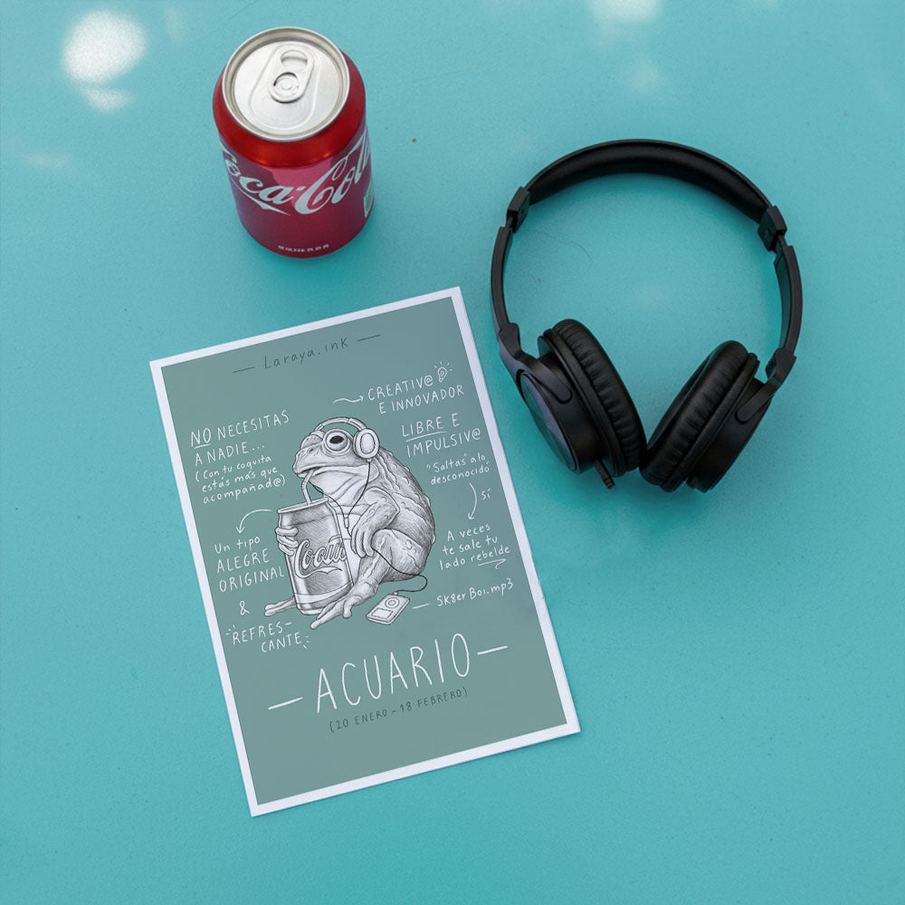 Postal Horóscopo Acuario