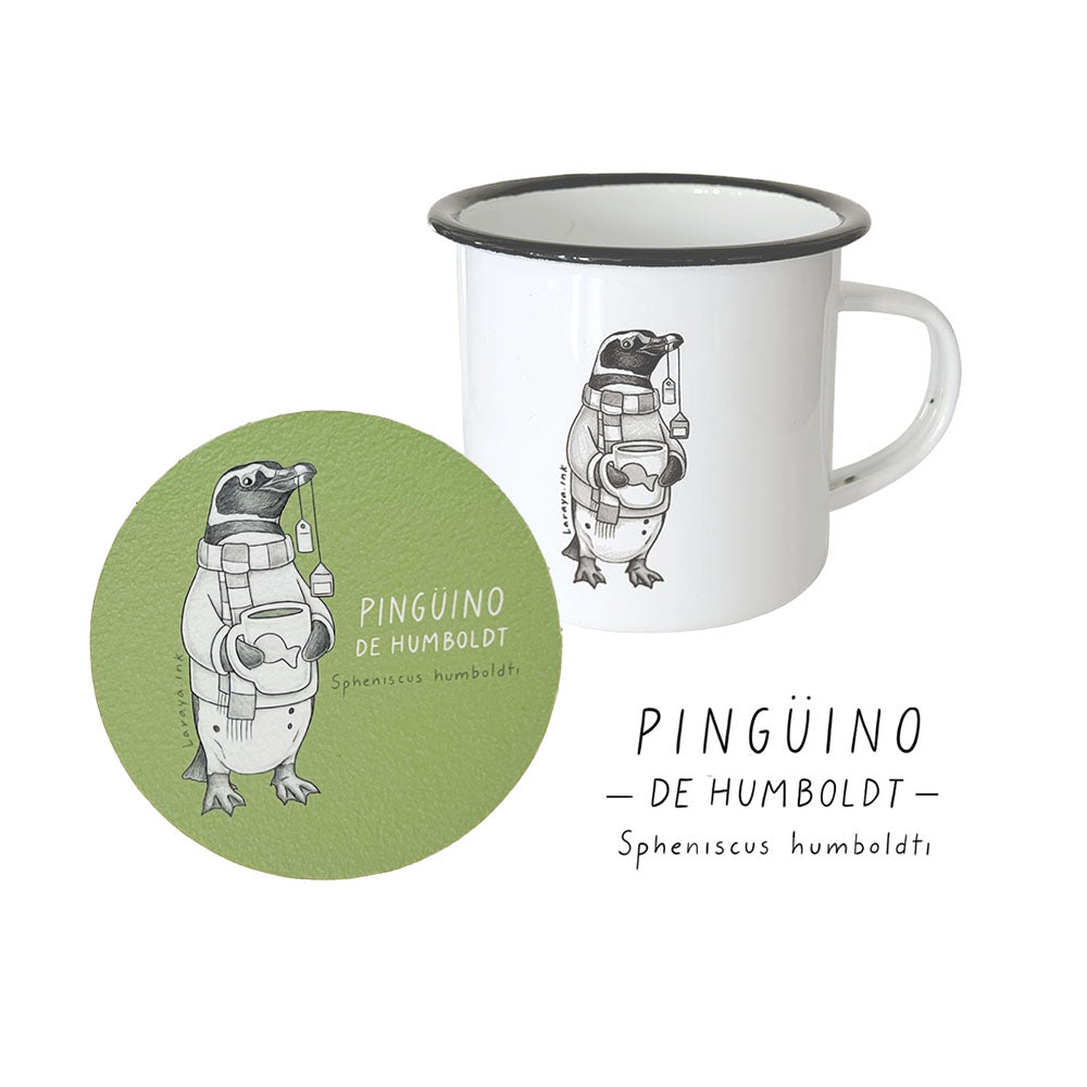 Tazón Fauna Enlozado + Posavasos