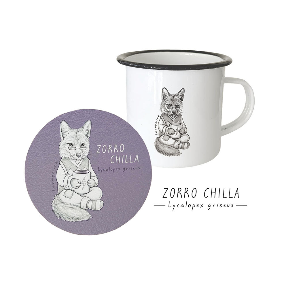 Tazón Fauna Enlozado + Posavasos