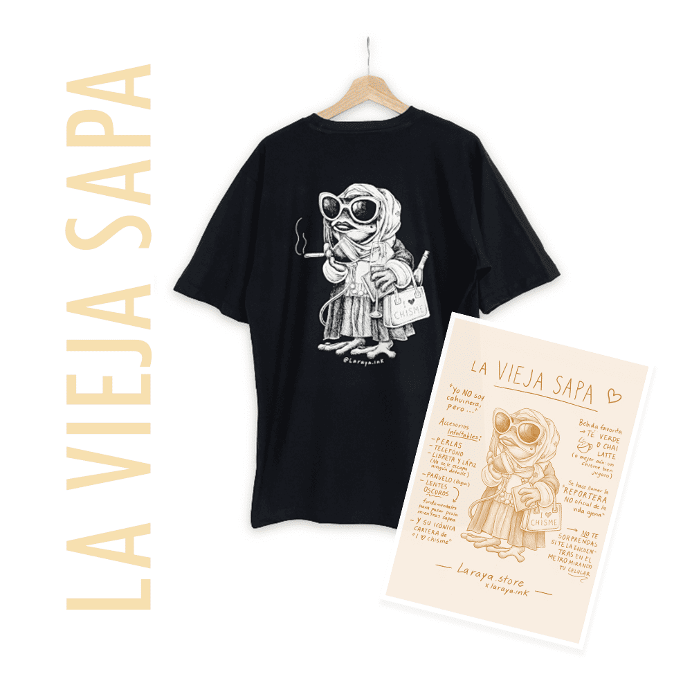 Pack Regalo | Polera + Póster La Vieja Sapa