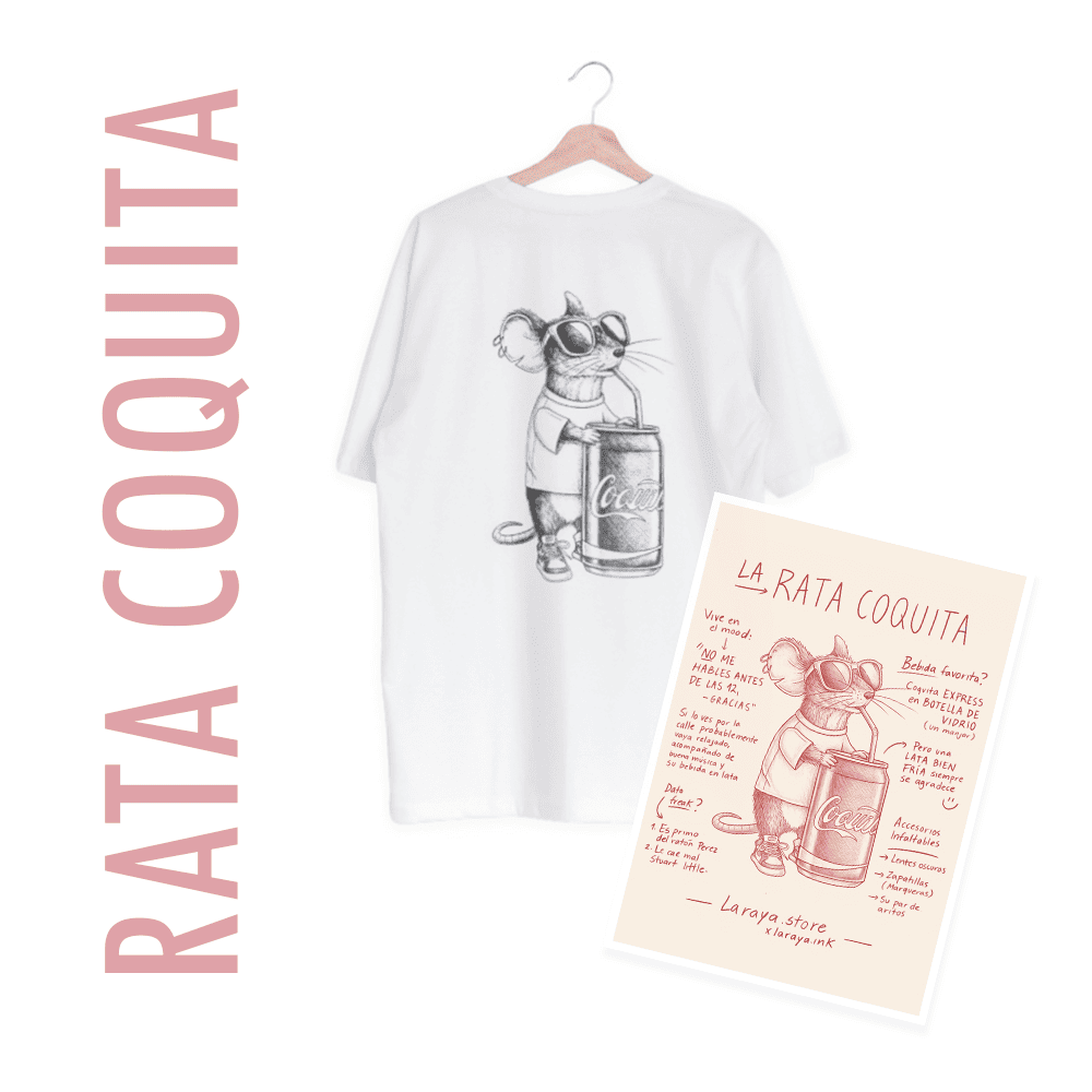 Pack regalo | Polera + Poster Rata Coquita
