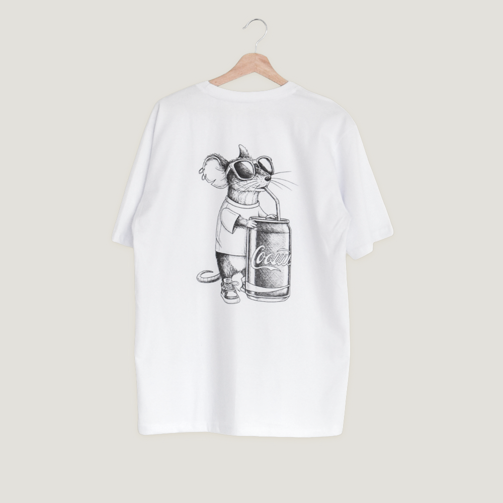 Polera Blanca Rata Coquita