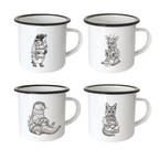 Pack 4 Tazones enlozados Fauna Chilena