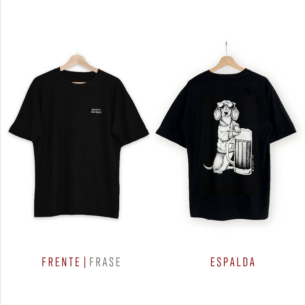 Polera Negra Salchichachela