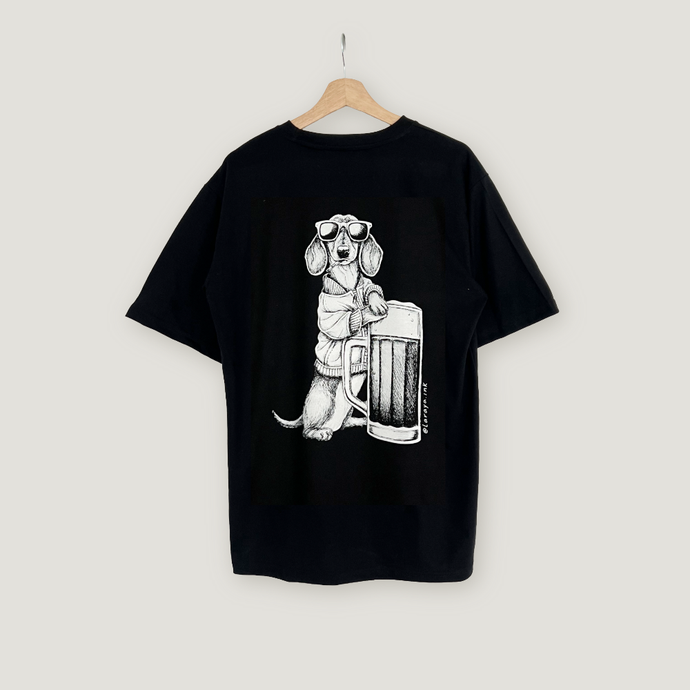 Polera Negra Salchichachela