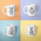 Pack Tazones Flojera Hogareña (x4)