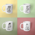 Pack Tazones Oficina (x4)