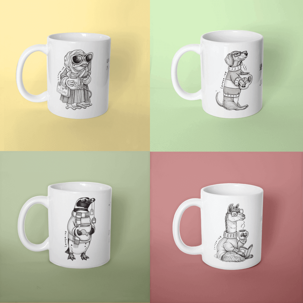 Pack Tazones Oficina (x4)