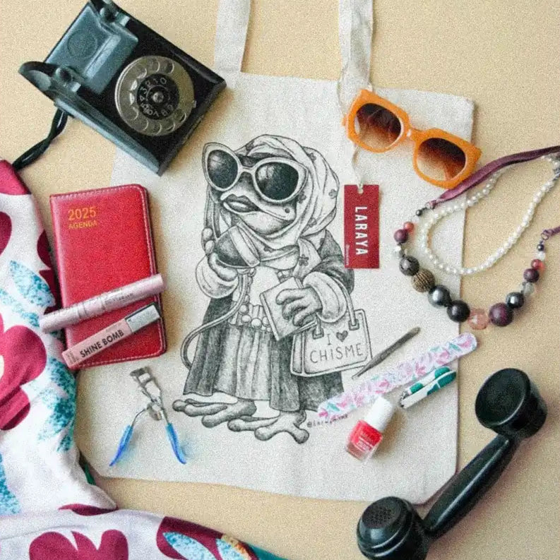 Totebag Ilustrada Vieja Sapa