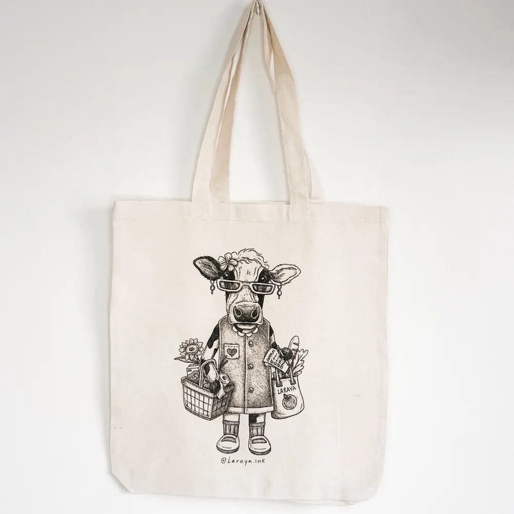 Totebag Ilustrada Vaca